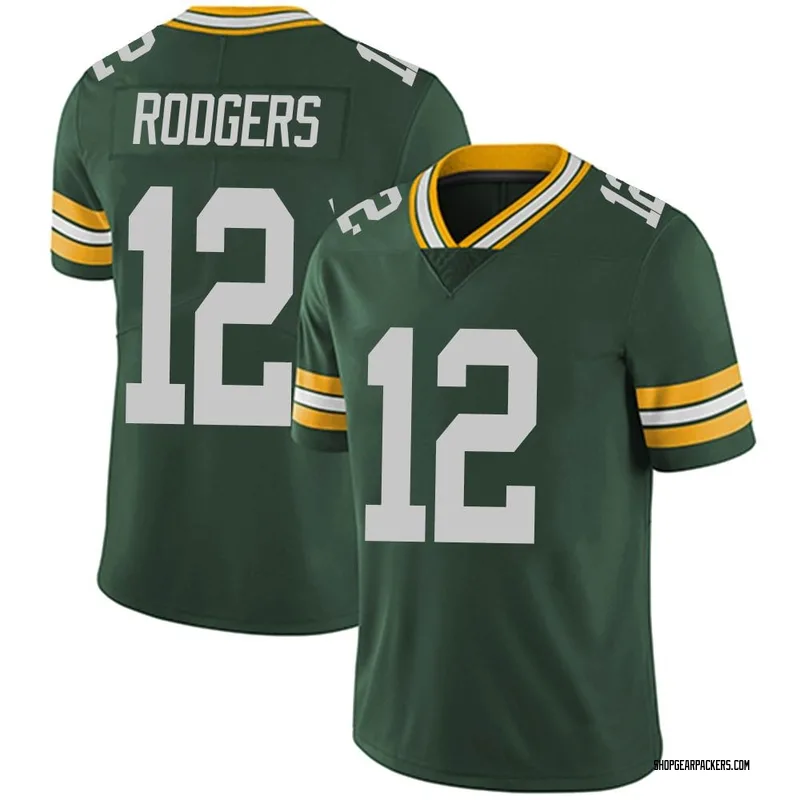 Men\'s Nike Green Bay Packers Aaron Rodgers Green Team Color Vapor ...