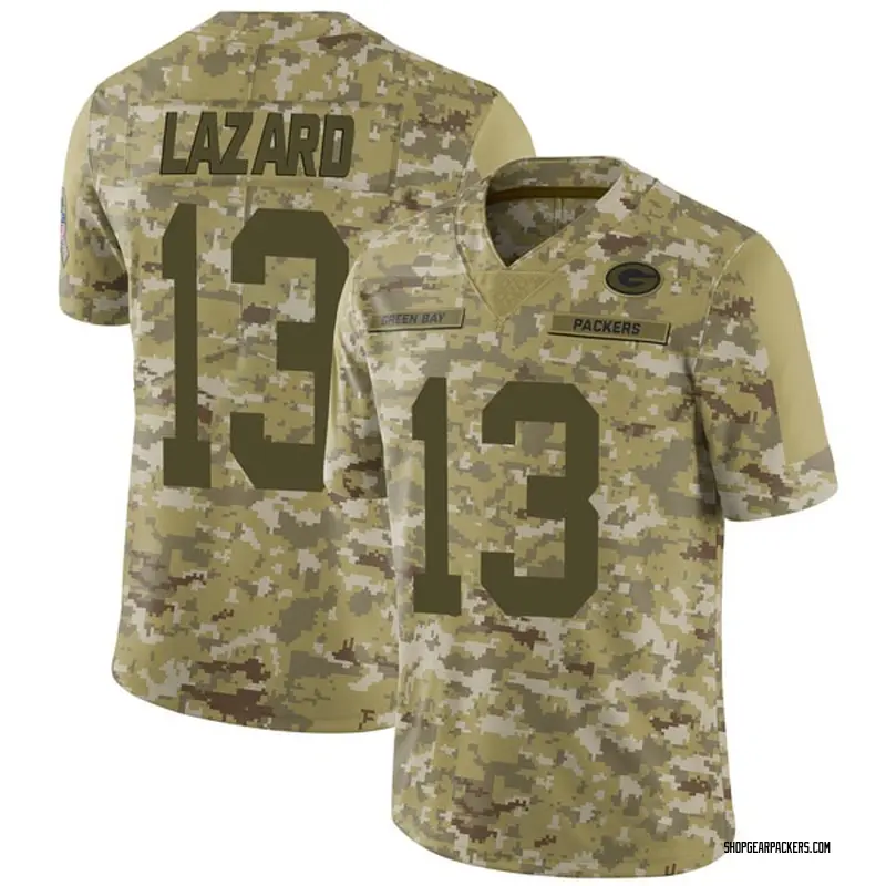 Men's Nike Green Bay Packers Allen Lazard Camo 2018 Salute to Service ...