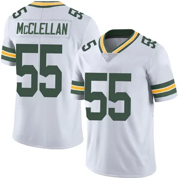 Men's Nike Green Bay Packers Chris McClellan White Vapor Untouchable Jersey - Limited
