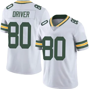 Men's Nike Green Bay Packers Donald Driver White Vapor Untouchable Jersey - Limited