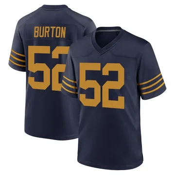 Men's Nike Green Bay Packers Jager Burton Navy The 1923 Classic Jersey - Game