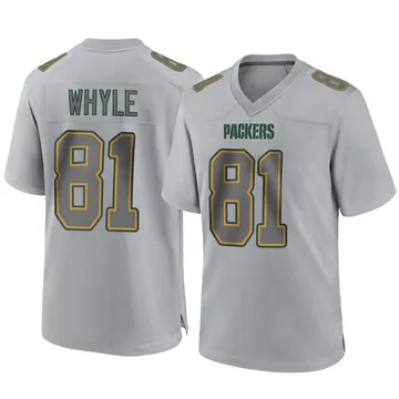 Men's Nike Green Bay Packers Josh Whyle Gray Atmosphere Fashion Jersey - Game