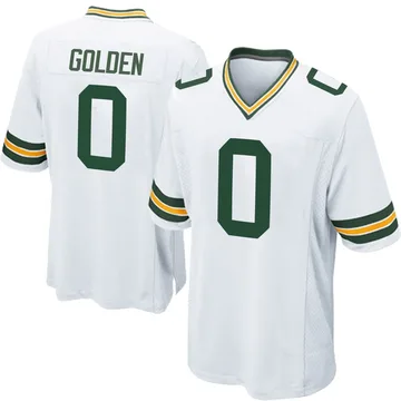 Men's Nike Green Bay Packers Matthew Golden White Jersey - Game