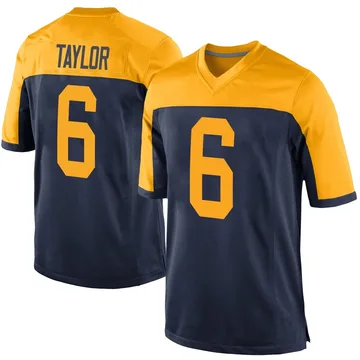 Men's Green Bay Packers Tyrod Taylor Navy Alternate Jersey - Game