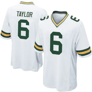 Men's Nike Green Bay Packers Tyrod Taylor White Jersey - Game