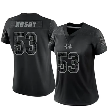 Women's Nike Green Bay Packers Arron Mosby Black Reflective Jersey - Limited