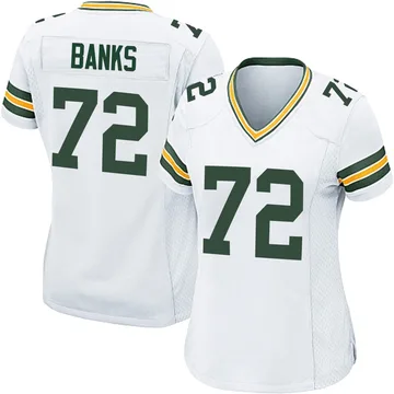Women's Nike Green Bay Packers Brant Banks White Jersey - Game