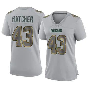 Women's Nike Green Bay Packers Broughton Hatcher Gray Atmosphere Fashion Jersey - Game