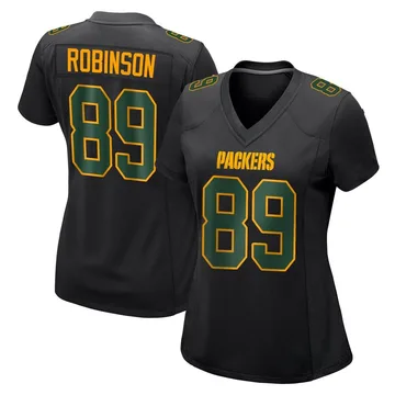 Women's Nike Green Bay Packers Dave Robinson Black Fashion Jersey - Game