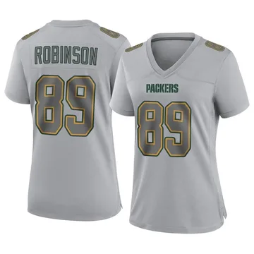 Women's Nike Green Bay Packers Dave Robinson Gray Atmosphere Fashion Jersey - Game