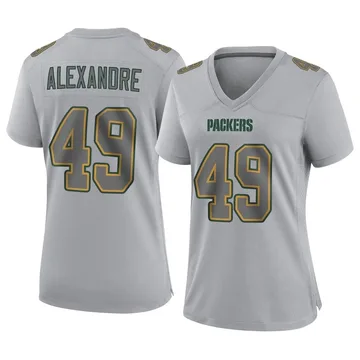Women's Nike Green Bay Packers Deslin Alexandre Gray Atmosphere Fashion Jersey - Game