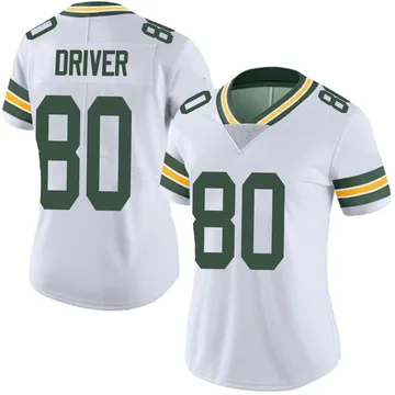 Women's Nike Green Bay Packers Donald Driver White Vapor Untouchable Jersey - Limited
