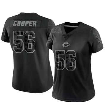 Women's Nike Green Bay Packers Edgerrin Cooper Black Reflective Jersey - Limited