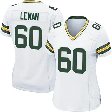 Women's Nike Green Bay Packers Jason Lewan White Jersey - Game