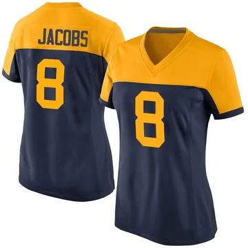 Women's Nike Green Bay Packers Josh Jacobs Navy Alternate Jersey - Game