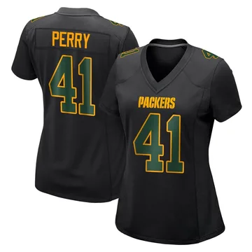 Women's Nike Green Bay Packers Mark Perry Black Fashion Jersey - Game