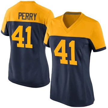 Women's Nike Green Bay Packers Mark Perry Navy Alternate Jersey - Game