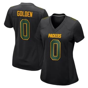 Women's Nike Green Bay Packers Matthew Golden Black Fashion Jersey - Game