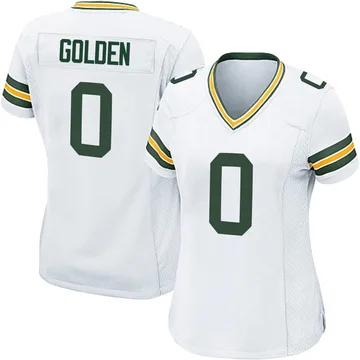 Women's Nike Green Bay Packers Matthew Golden White Jersey - Game