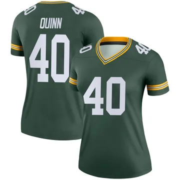 Women's Nike Green Bay Packers TJ Quinn Green Jersey - Legend