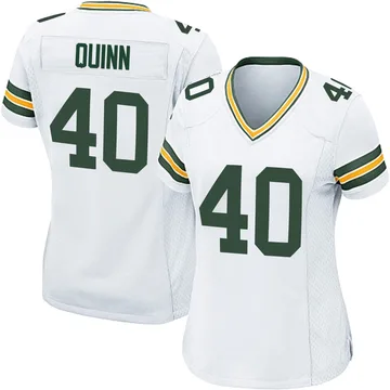 Women's Nike Green Bay Packers TJ Quinn White Jersey - Game