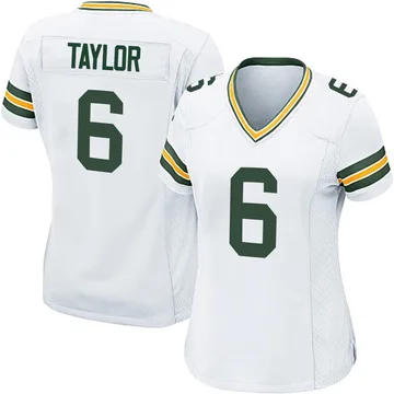 Women's Nike Green Bay Packers Tyrod Taylor White Jersey - Game