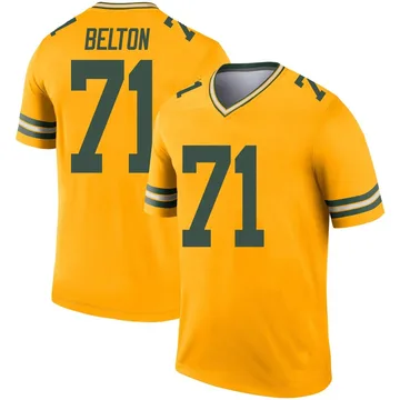 Youth Nike Green Bay Packers Anthony Belton Gold Inverted Jersey - Legend
