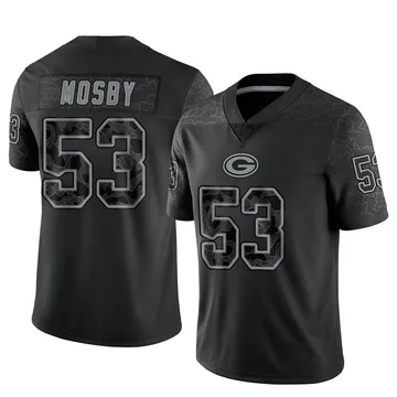 Youth Nike Green Bay Packers Arron Mosby Black Reflective Jersey - Limited