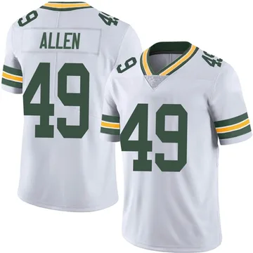 Youth Nike Green Bay Packers Austin Allen White Vapor Untouchable Jersey - Limited