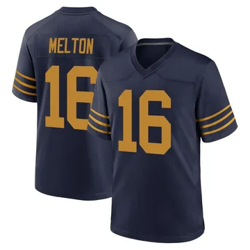 Youth Nike Green Bay Packers Bo Melton Navy The 1923 Classic Jersey - Game