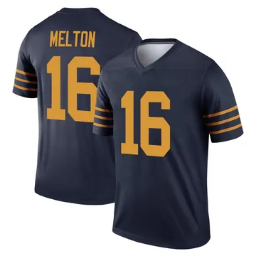 Youth Nike Green Bay Packers Bo Melton Navy The 1923 Classic Jersey - Legend
