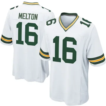 Youth Nike Green Bay Packers Bo Melton White Jersey - Game