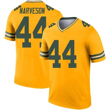 Youth Nike Green Bay Packers Brayden Narveson Gold Inverted Jersey - Legend
