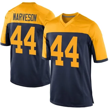 Youth Nike Green Bay Packers Brayden Narveson Navy Alternate Jersey - Game