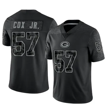 Youth Nike Green Bay Packers Brenton Cox Jr. Black Reflective Jersey - Limited