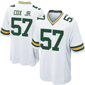 Youth Nike Green Bay Packers Brenton Cox Jr. White Jersey - Game