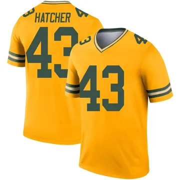 Youth Nike Green Bay Packers Broughton Hatcher Gold Inverted Jersey - Legend