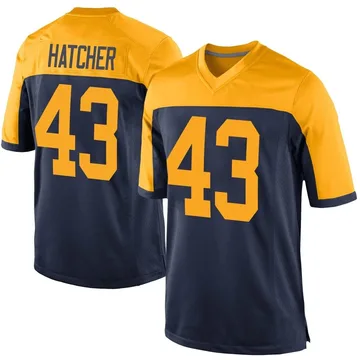 Youth Nike Green Bay Packers Broughton Hatcher Navy Alternate Jersey - Game