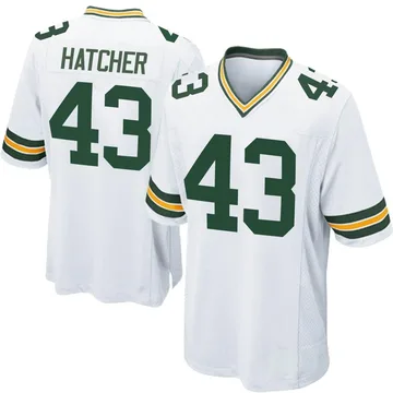 Youth Nike Green Bay Packers Broughton Hatcher White Jersey - Game