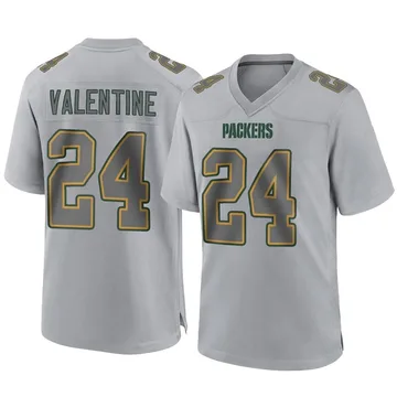 Youth Nike Green Bay Packers Carrington Valentine Gray Atmosphere Fashion Jersey - Game