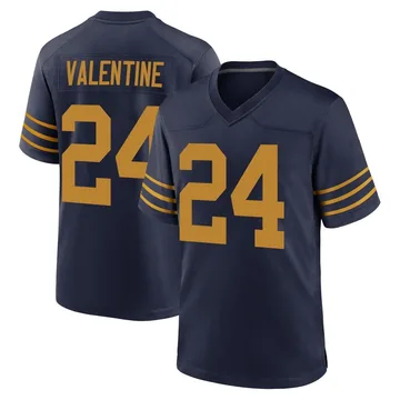 Youth Nike Green Bay Packers Carrington Valentine Navy The 1923 Classic Jersey - Game
