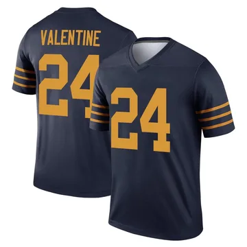 Youth Nike Green Bay Packers Carrington Valentine Navy The 1923 Classic Jersey - Legend