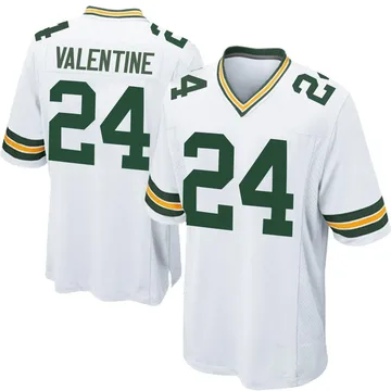 Youth Nike Green Bay Packers Carrington Valentine White Jersey - Game