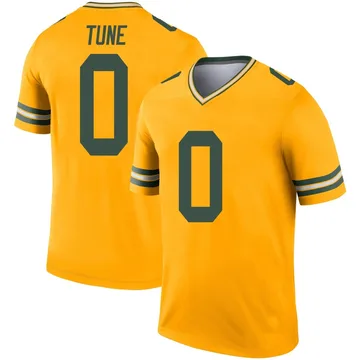 Youth Nike Green Bay Packers Clayton Tune Gold Inverted Jersey - Legend