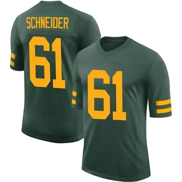 Youth Nike Green Bay Packers Cole Schneider Green Alternate Vapor Jersey - Limited