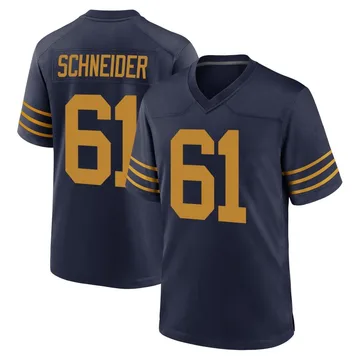 Youth Nike Green Bay Packers Cole Schneider Navy The 1923 Classic Jersey - Game