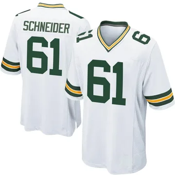 Youth Nike Green Bay Packers Cole Schneider White Jersey - Game