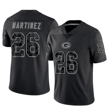 Youth Nike Green Bay Packers Damien Martinez Black Reflective Jersey - Limited