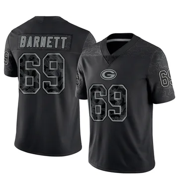 Youth Nike Green Bay Packers Dante Barnett Black Reflective Jersey - Limited