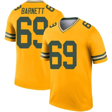 Youth Nike Green Bay Packers Dante Barnett Gold Inverted Jersey - Legend
